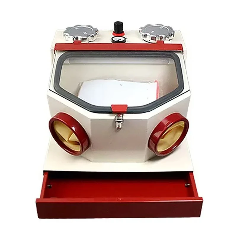 Dual-Pen Double Tank Sandblaster, Drawer Type Machine
