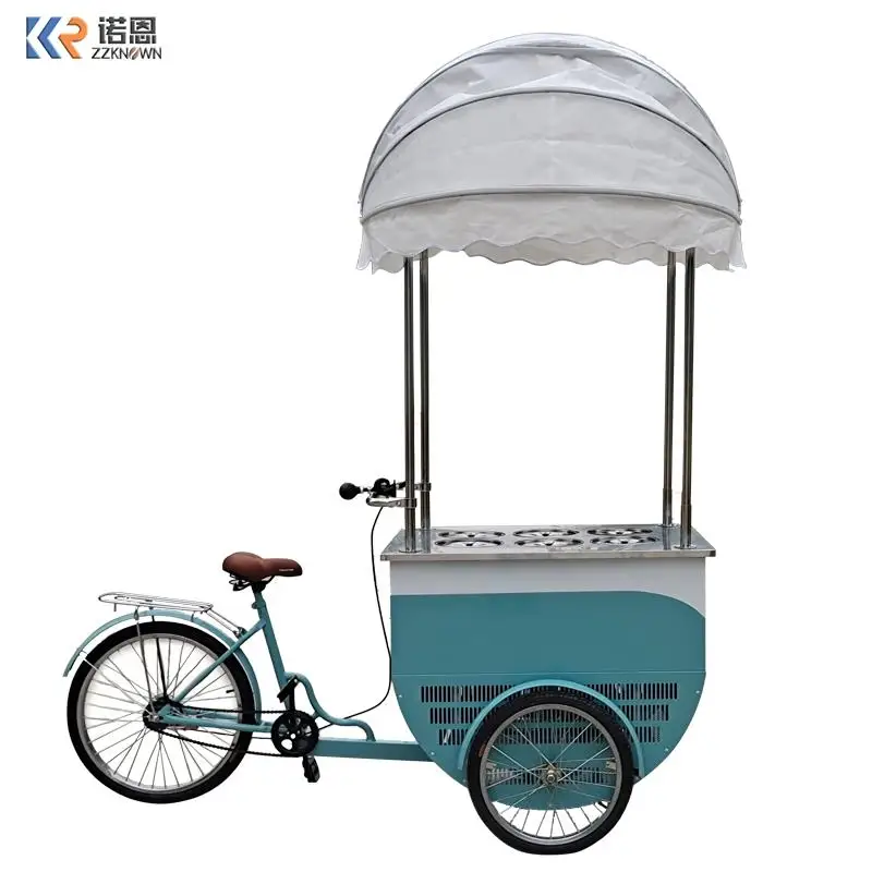 Italian Ice Cream Cart Popsicle Ice Cream Cart 3 Wheels Ice Cream Cart Bicycle