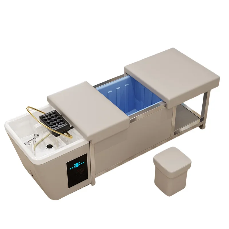 

Beauty Salon Massage Bed 90L Water Tank Japanese-Style Head Spa Shampoo Bed Salon Furniture No Plumbing Required