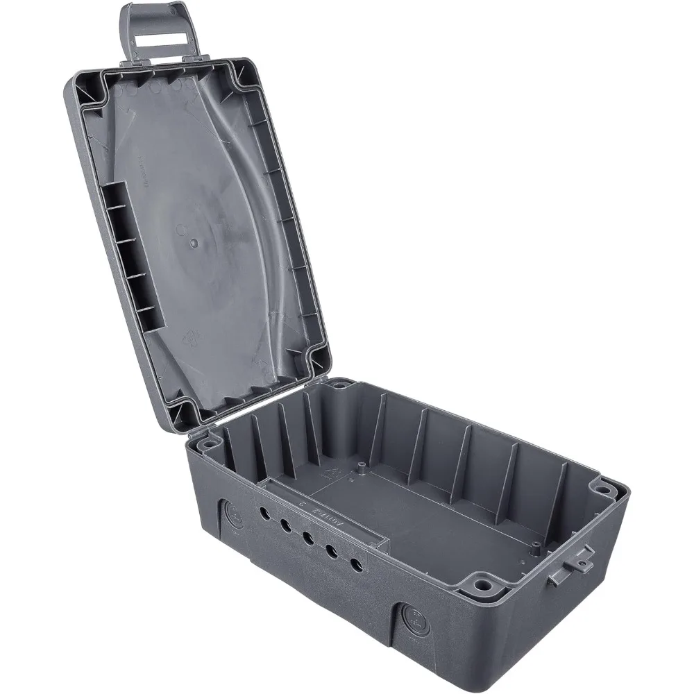 

Всепогодная наружная электрическая распределительная коробка IP66 345x220x126,5 мм, серый корпус