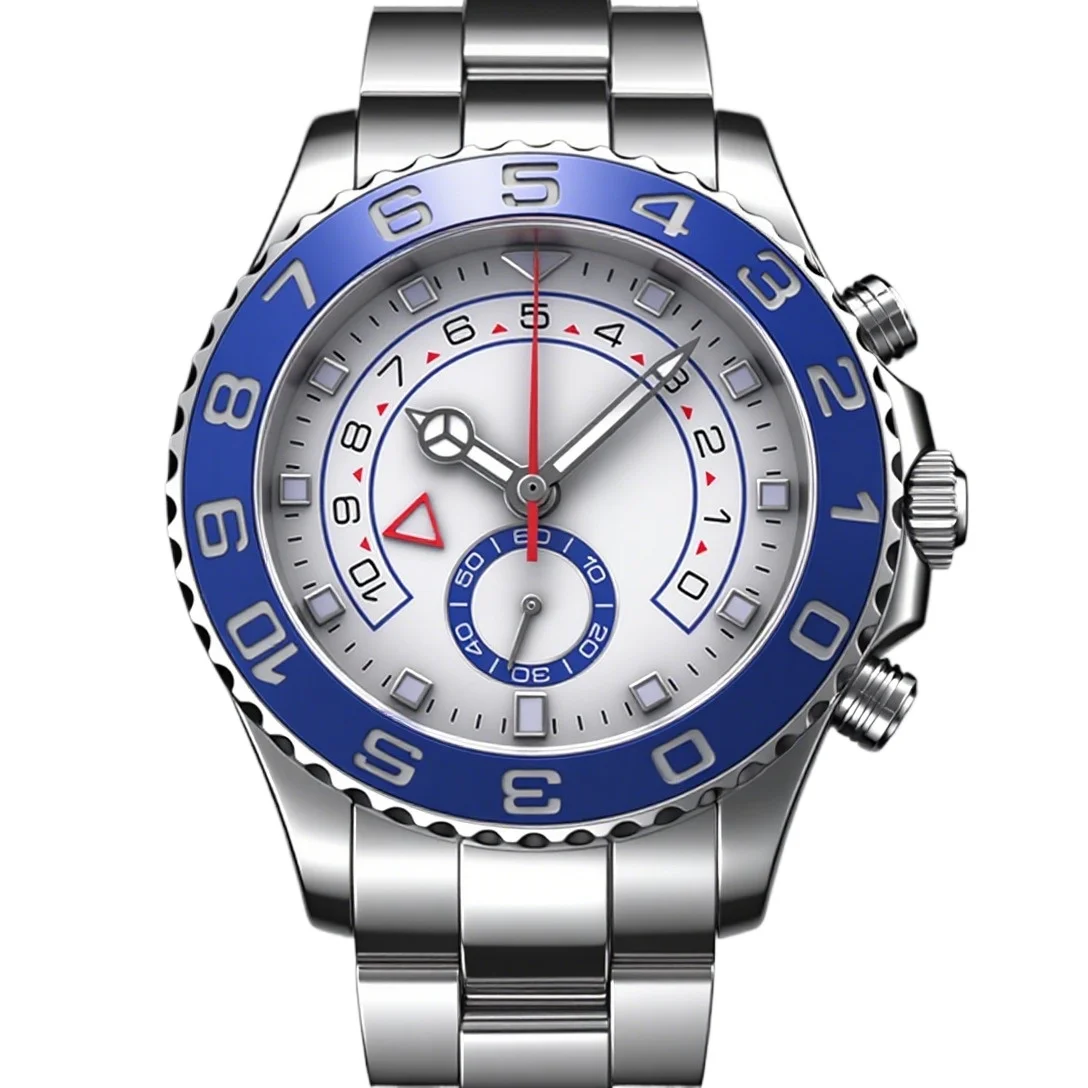 904L Stainless Steel case, for Men's Luxury Automatic Mechanical Movement Watch Blue Ceramic 44mm Exquisite Heritage