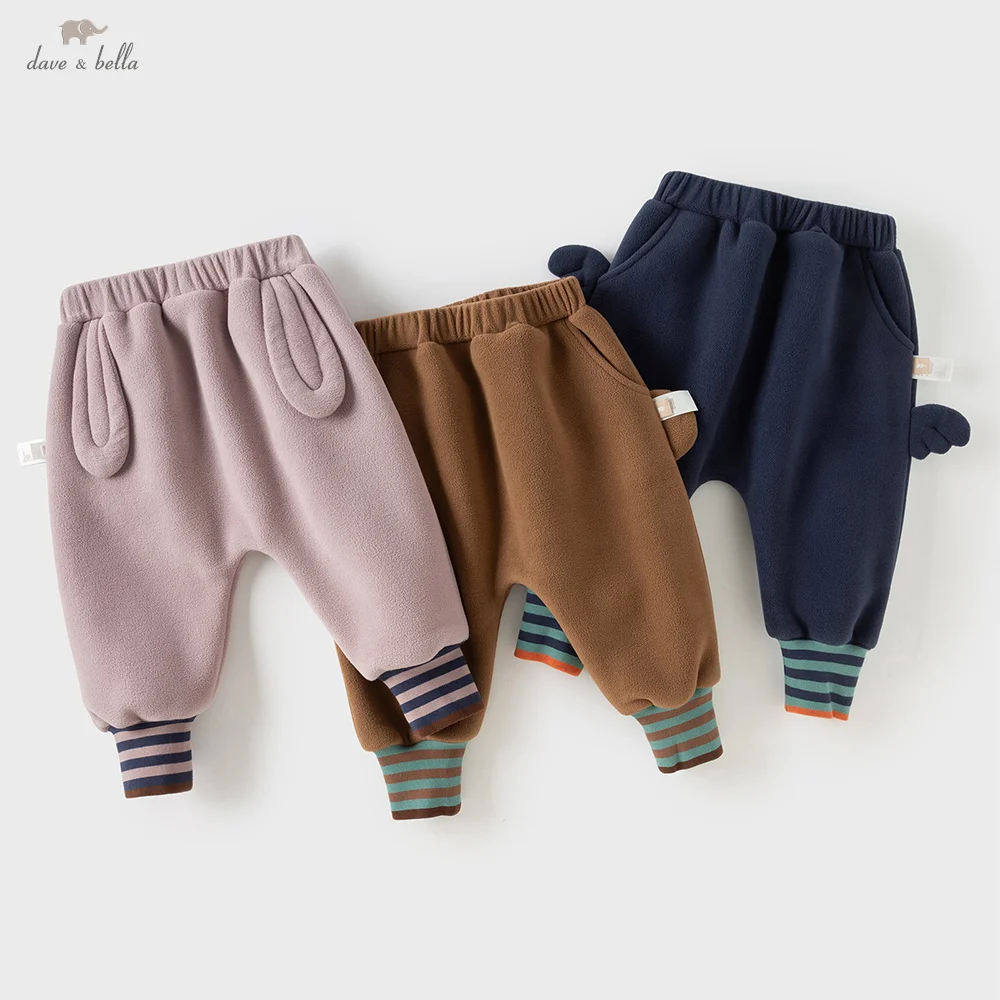 

Dave Bella Children's Knitted Pants Gilrs Boys Autumn Winter Warm Trousers Pants Kids' Casual Outdoor Clothes DB4254854