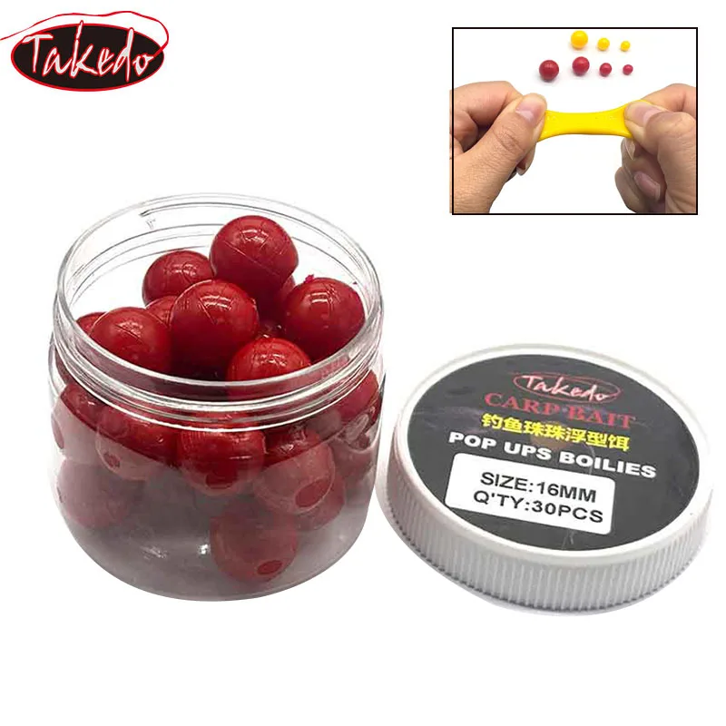 TAKEDO 8-16MM Floating Water TPR Pop Ups Boilies Corn Blueberry Flavor Carp Fishing Baits Hookbait Carp Fishing Ball Lures
