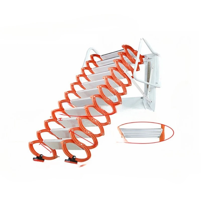 

Wall mounted, loft, telescopic staircase, outdoor interior, folding, duplex, home