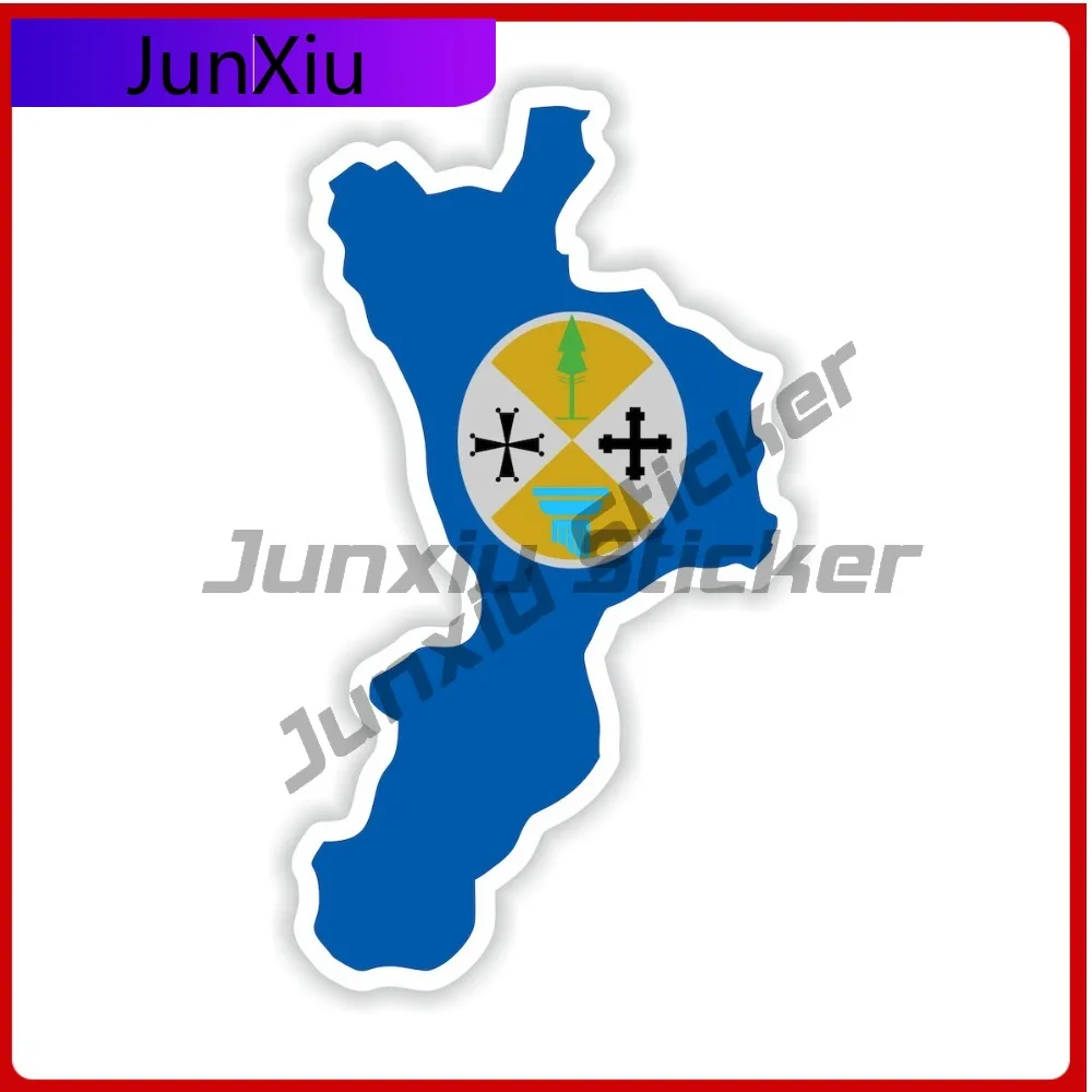 

Calabria Italy Shape Of The National Emblem Map Stickers Decorative Custom Decals Sticker For Car Decoration Rv Suv Bumper Decal