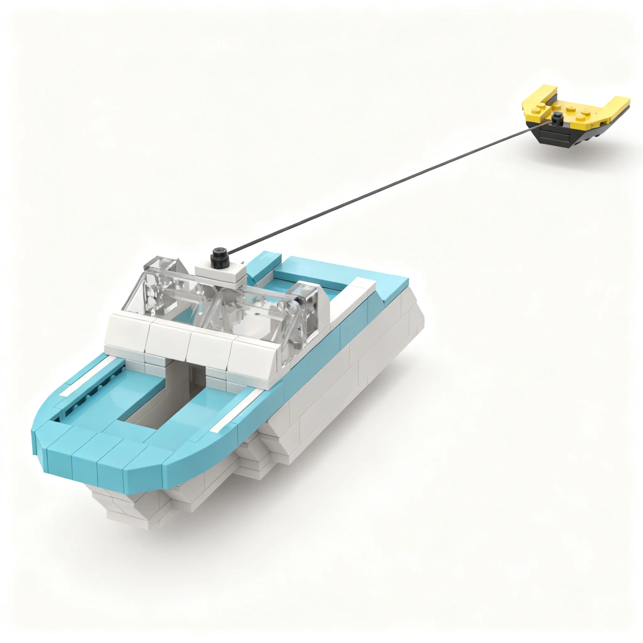 177pcs MOC Ski Boat City Model - đánh giá và giá Art Craft Building