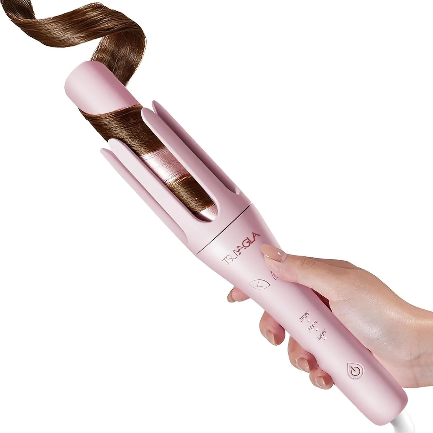 

Automatic Curling Iron 1 1/4 inch Hair Curler with 3 Temperatures, 10S Fast Heating, 2-Way Rotation, 30 Min Auto Shut-Off