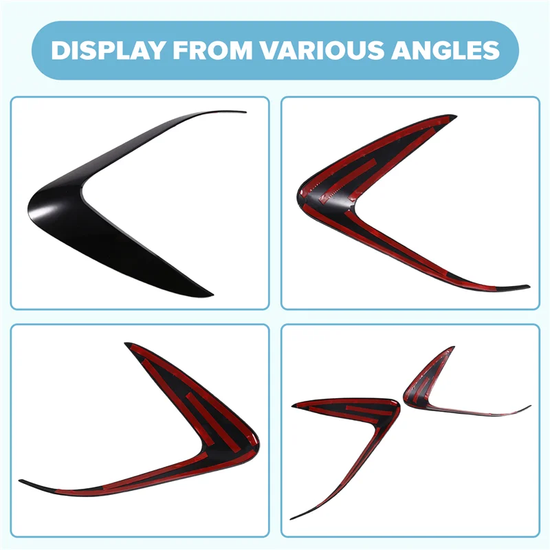 

Lasting 2PCS Car Headlight Eyelid Light Lamp Eyebrow Decoration For Mini JCW U25 2024-2025