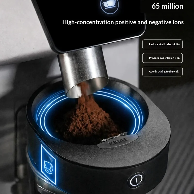 KIHAL Coffee Dosing Ring 58mm Electric Magnetic Plasma Dosing Funnel Coffee Accessories for Home Office Use In Stock