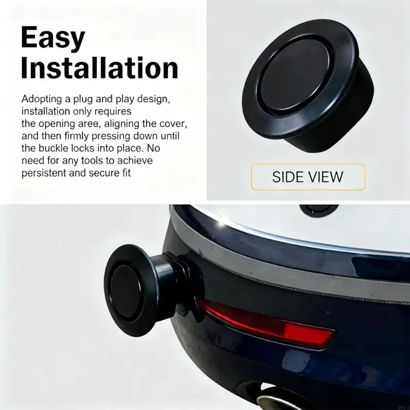 Bumper Blank Hole Covers with Round Flanged Cap Profile for Car Exterior R6FB