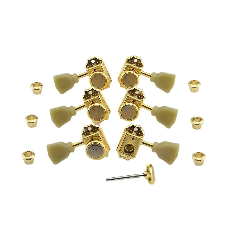 1 Set  Vintage Locking Guitar Machine Heads Tuners For  Electric Guitar Gold