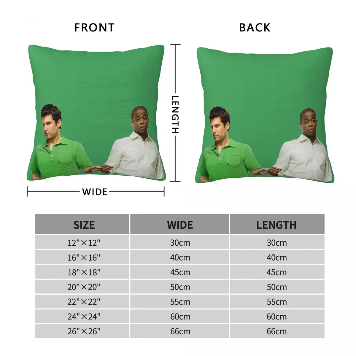 Psych Shawn Spencer Gus Square Pillowcase Polyester Linen Velvet Creative Zip Decorative Pillow Case Home Cushion Case