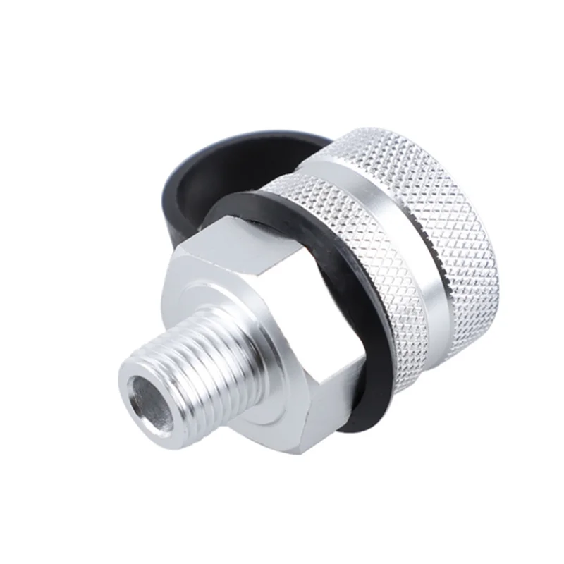 BAAG-알루미늄 합금 오일 배출 밸브 빠른 회전 휴대용 오일 배출 밸브(M14x1.5 M12x1.5 호스 연결 부착 포함)