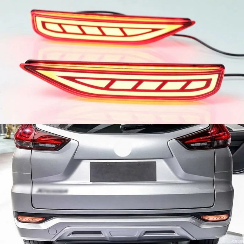 

2 шт., светодиодные лампы для заднего бампера Mitsubishi Xpander 2017 2018 2019