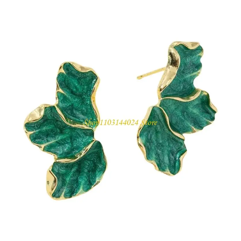 N5KE Vintage Maple Florals Earrings Inspire By Elegant Styles Casual Wear