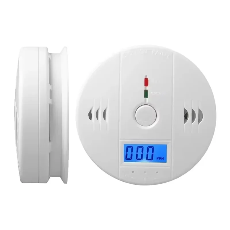 Home Wireless Toxic Gas Leak Detector Fire Sound Alarm Carbon Monoxide Alarm Smoke Alarm Co Detector LCD Display Alarm