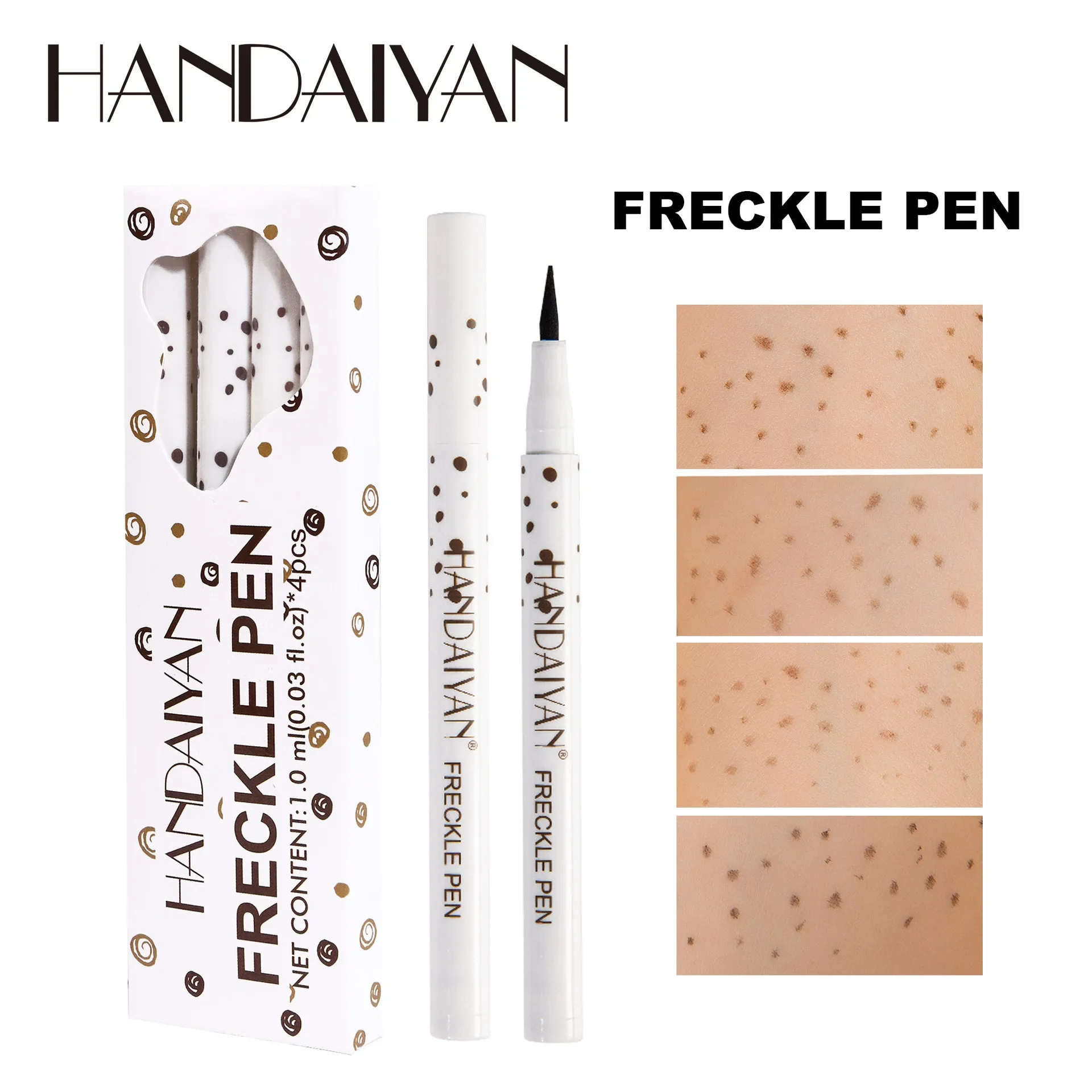 HANDAIYAN Natural Fake Freckle Pen Set Long Lasting Waterproof Quick Dry Fine Drawing Easy To Apply Freckle Pen