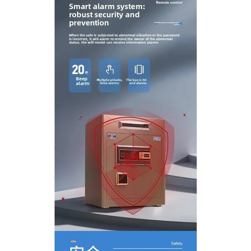 فتحة إسقاط تحت صندوق خزائن إيداع العملات المعدنية الإلكترونية للبنك الآمن من Coffre Fort للمال #5