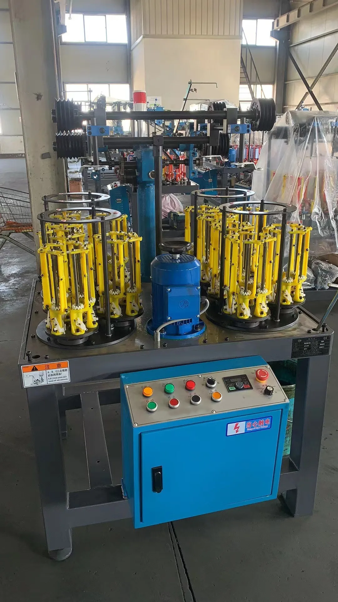 Yishuo High Speed 18 Carrier 3 Strands Twist Rope Braiding Machine