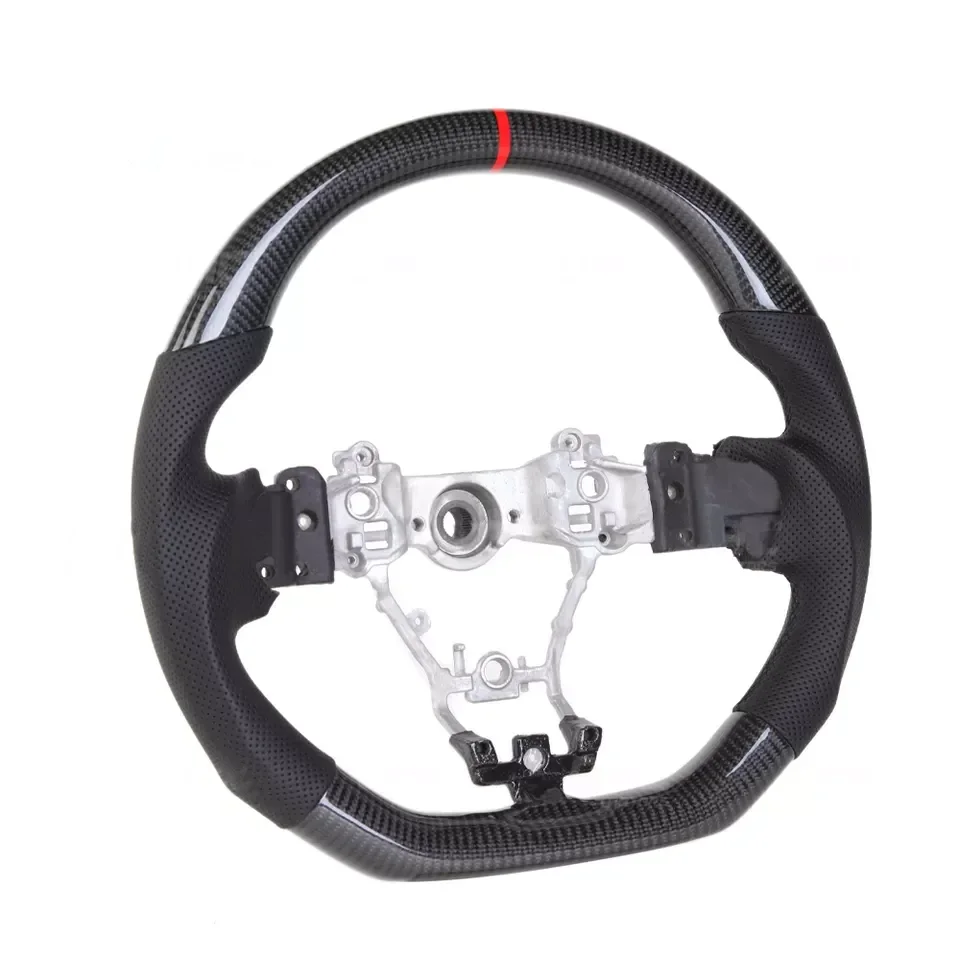 Real Carbon Fiber Steering Wheel Fit for Subaru WRX STI 2015 2016 2017 2018 2019 2020 Car Steering Wheel