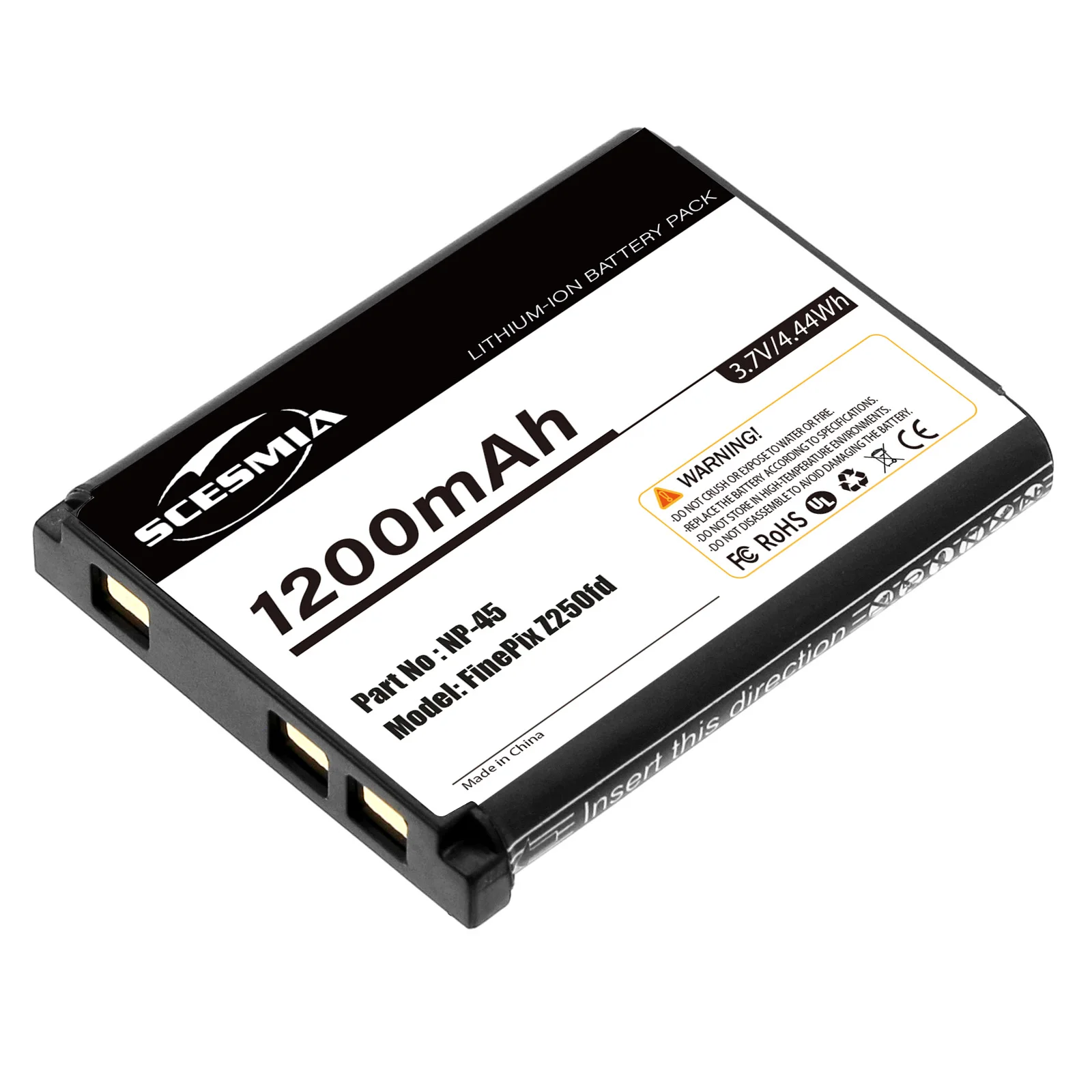 NP-45/NP-45A/NP-45S Battery for Fujifilm INSTAX Mini 90 Fuji FinePix XP140 XP130 XP120 XP90 XP70 XP30 XP20 T550 T510 T500 T400