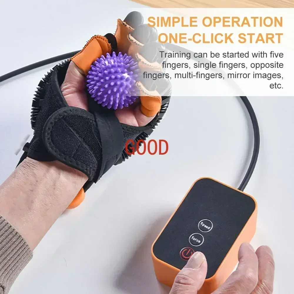 Rechargeable Rehabilitation Equipment Robot Gloves Stroke Hemiplegia Cerebral Infarction Training Finger Hand Function Exerciser