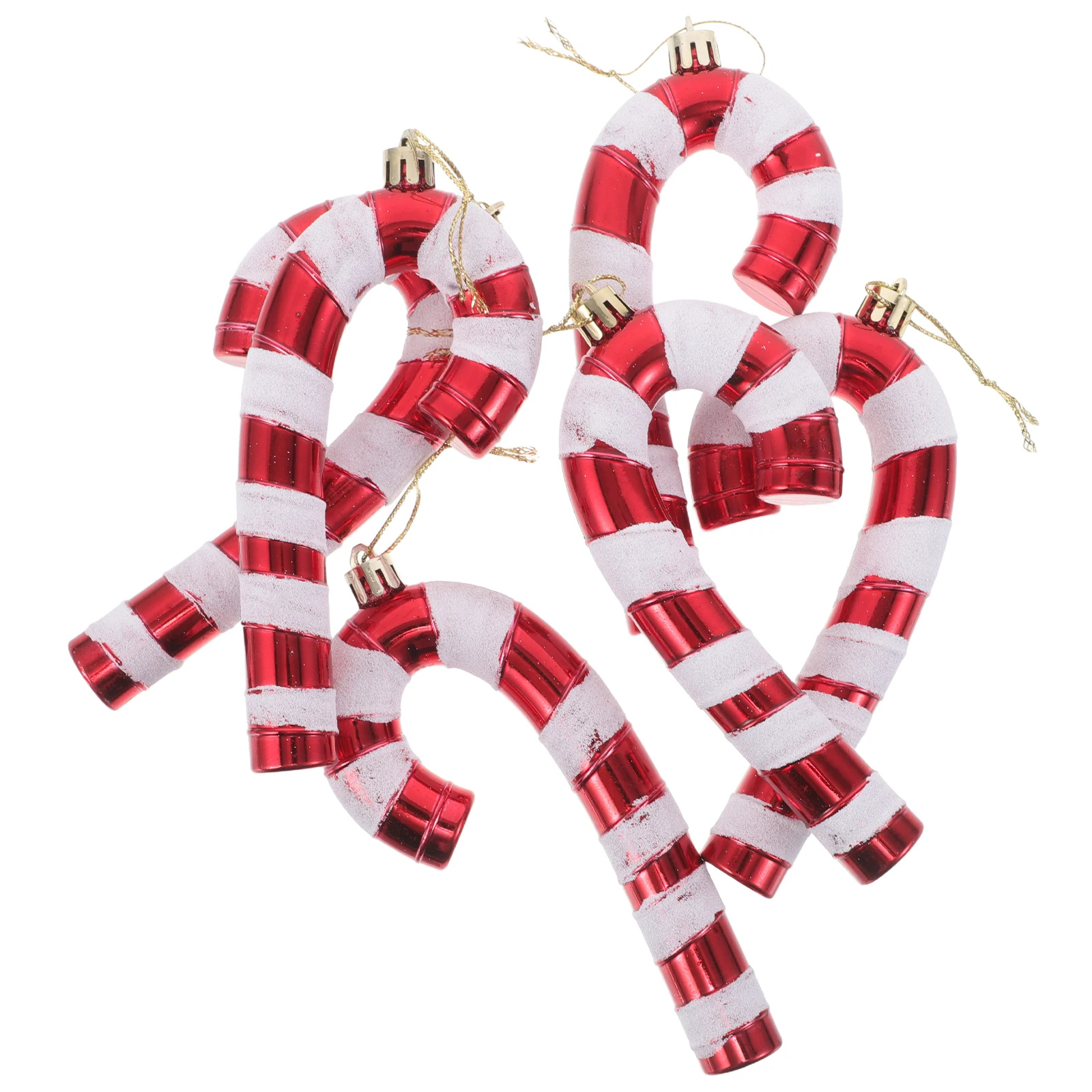 

6pcs Christmas Decoration Set Large Candy Cane Ornaments Indoor Outdoor Tree Hanging Xmas Decorative Home Holiday Festive