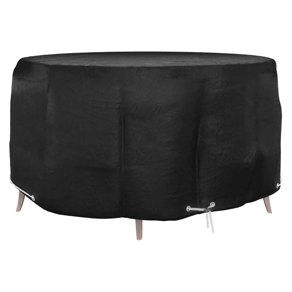 Round Garden Furniture Cover with 10 Eyelets, Waterproof, 230x90 cm – Durable Outdoor Protection