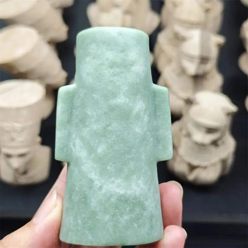 8 см натуральный розовый опал гигантский камень статуя резьба украшения колдовства украшения дома аксессуары декор комнаты подарок 1 шт.