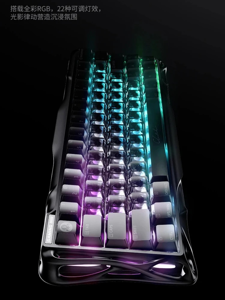 V60 Pro لوحة المفاتيح المغناطيسية للألعاب الرياضية الإلكترونية باستخدام الحاسب الآلي 0.005 مللي متر 8000 هرتز مثل طوقا 0.125 مللي ثانية الألومنيوم الألعاب RGB مطلي