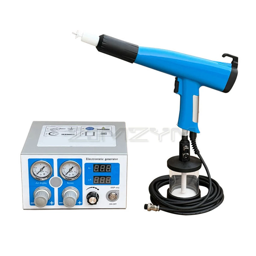 Digital Electrostatic Powder Coating Machine With Testing Cup Handheld Powder Coating Spray Gun