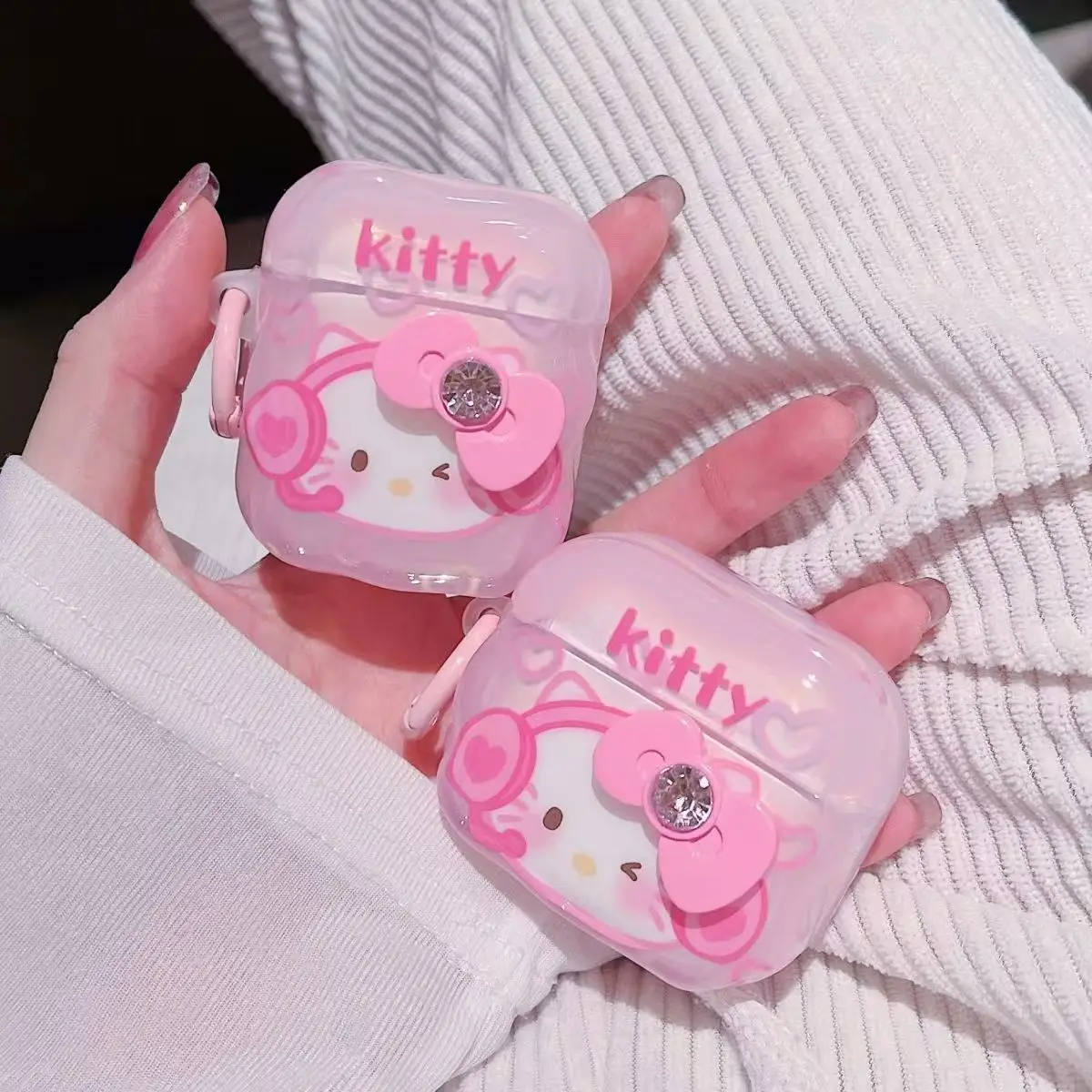

Cute Pink Hello KT Cover for Airpods 4 (2024) Cute Earphone Case for AirPods Pro 2nd 3 1 2 Pro 2 Earphone Protective Sleeve