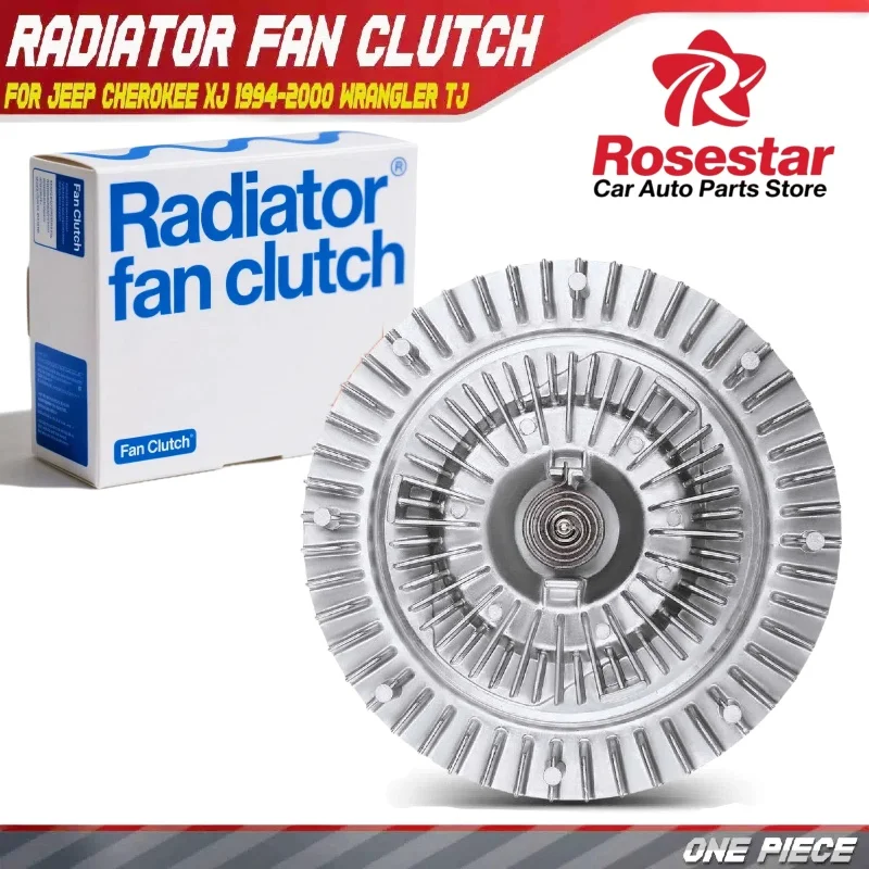

Rosestar New Radiator Fan Clutch for Jeep Wrangler 1991-1999 Cherokee 1994-2000 4.0L 2.5L 52079684, 52079684AB, 68064285AA