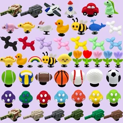 5-9PCS Cute 3D Animal Shoe Charms Kawaii Balloon Dog Shoe Accessories Pins for Clog 3D Basketball Tank Shoe Buckle Decoration