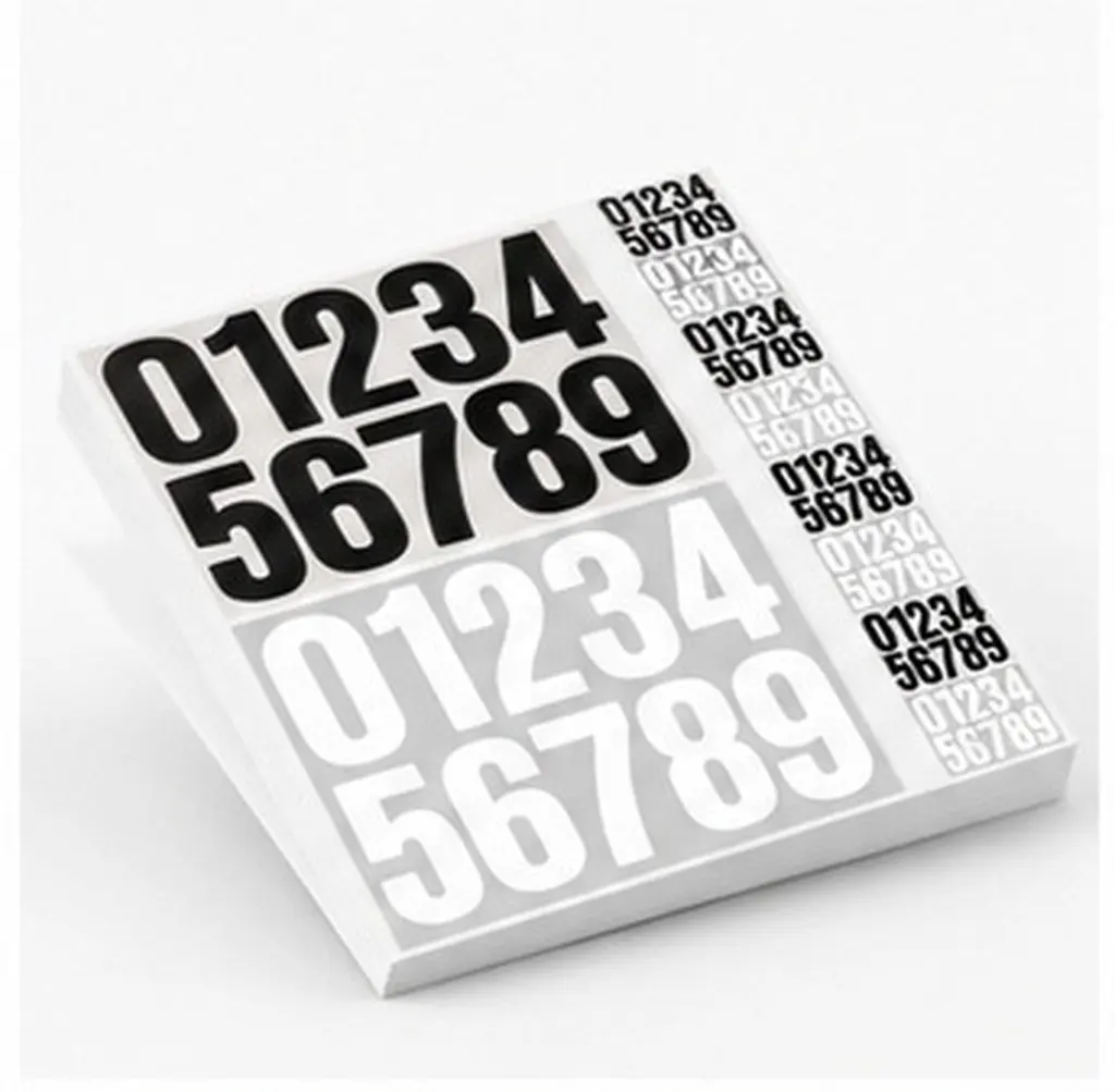 10Sheets Heavy Duty Self Adhesive Number Stickers for Mailbox Door Exterior Use Uv Resistant Waterproof Stick on Address