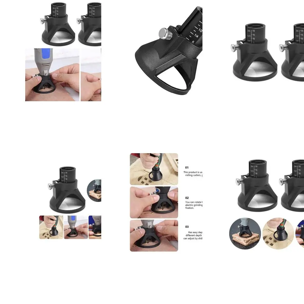  Rotary Tool Cutting Guide Set for Efficient Multiple Materials Crafting Detailed Work Polishing Carving Grinding Locator