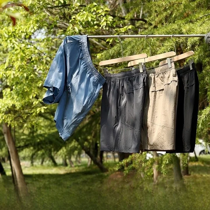 

Легкие Qui-Dry водонепроницаемые дышащие нейлоновые повседневные орты длиной пять четвертей для мужчин летние модные простые дизайны