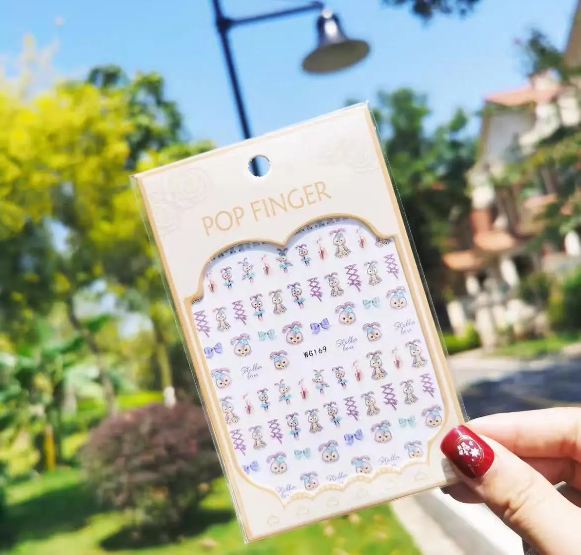 Adesivi per unghie 3D Disney Mickey Stitch Cartoon Paperino Topolino Forniture per nail art Anime Princess Decorazioni per nail art