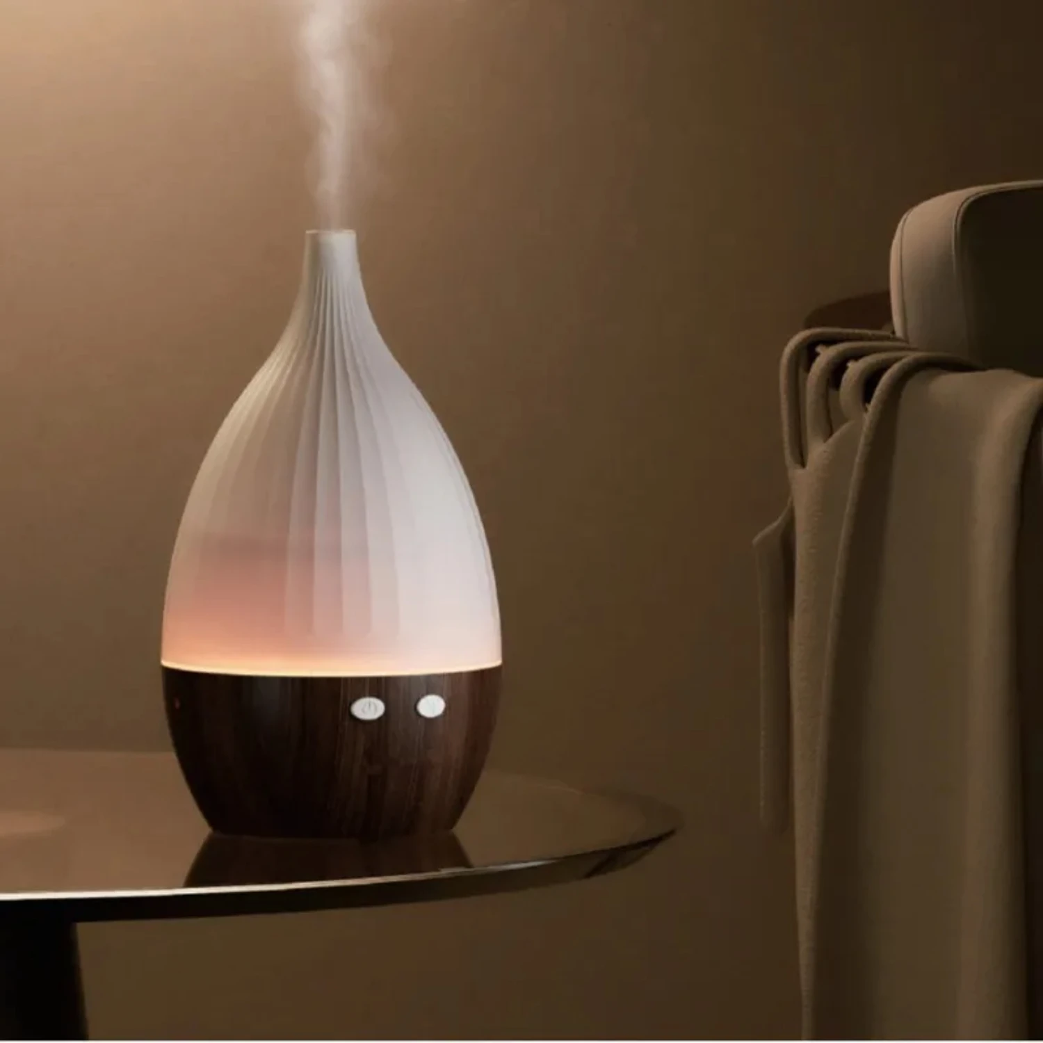 

NEW Wood Grain Ultrasonic USB Air Humidifier for Aromatherapy and Relaxation, Essential Oil Spray Mist with Fragrance Perfume Di