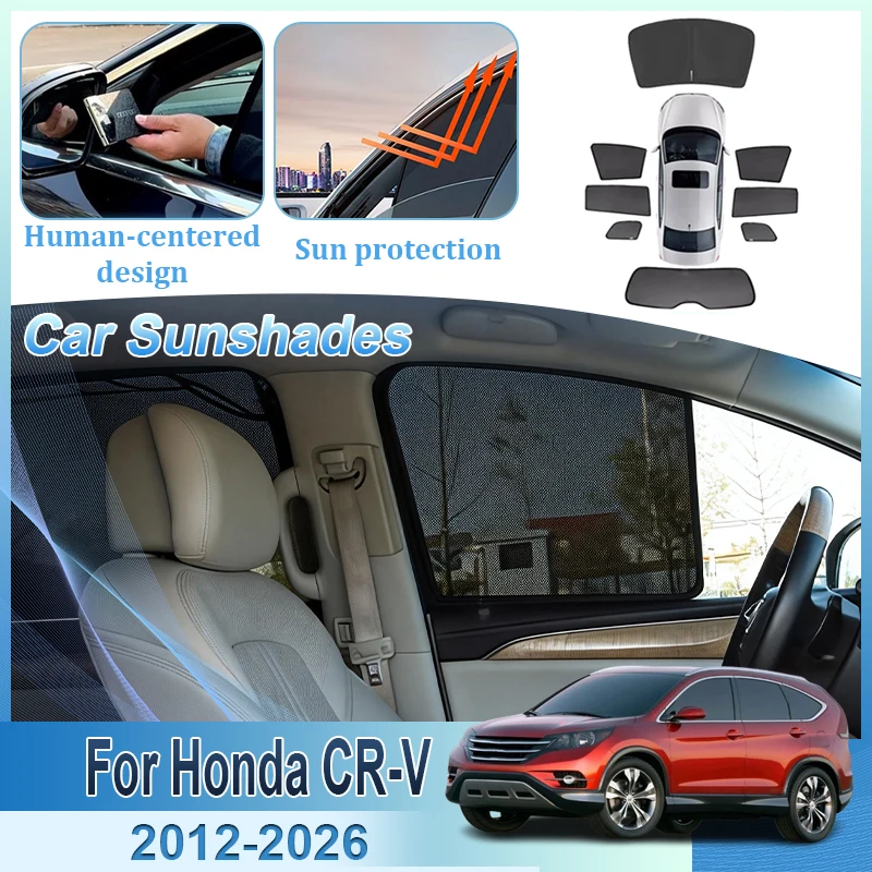 

For Honda CR-V CRV CR V 2012 2013~2016 Car Mesh SunShade Magnetic Sun Shade Window Heat Insulation Anti-UV Sun Visor Accessories