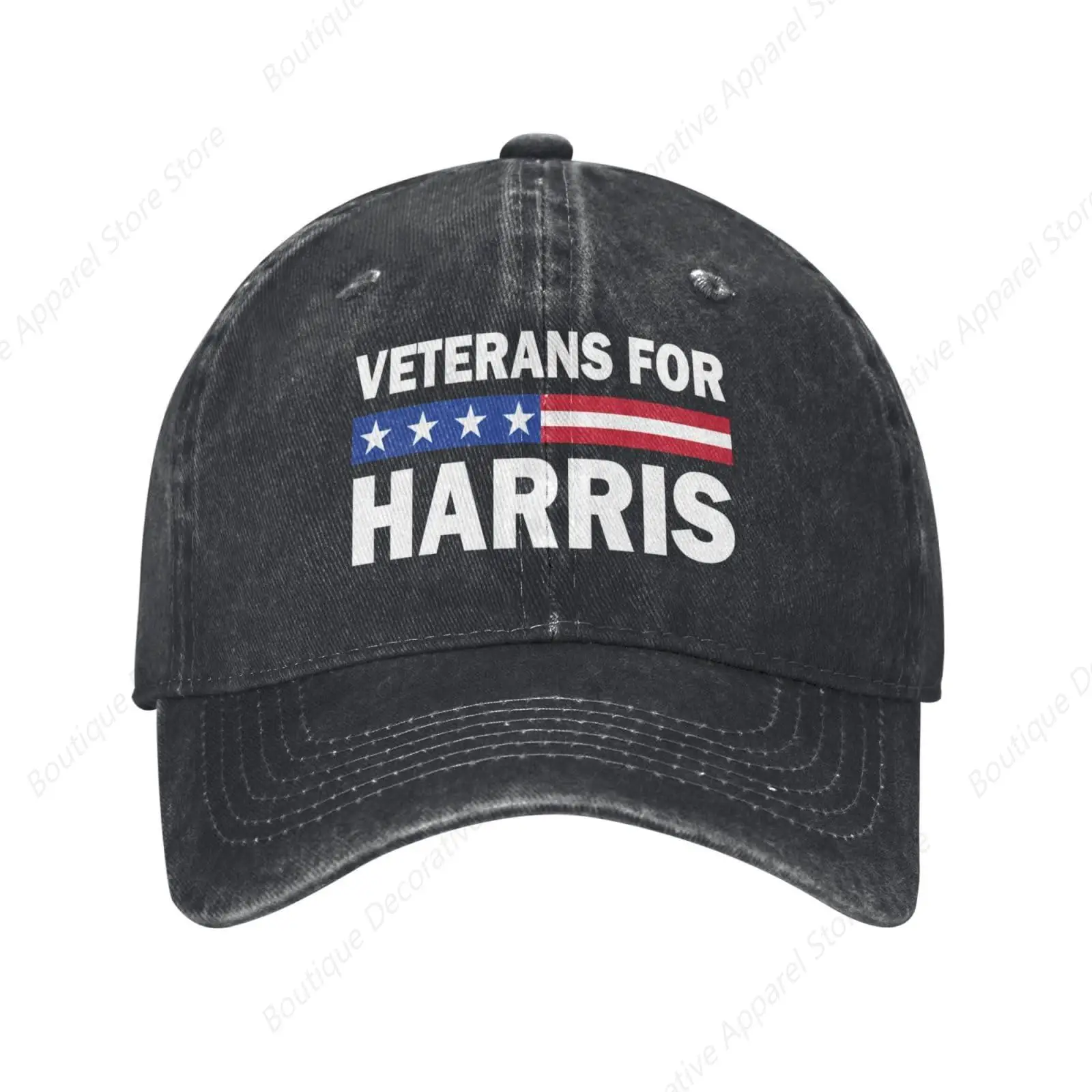 Veterans for Kamala Harris 2024 Election USA Flag Military Hats Retro Hat Caps for Men Women t Shirt tee Flag Tshirt Navy Blue