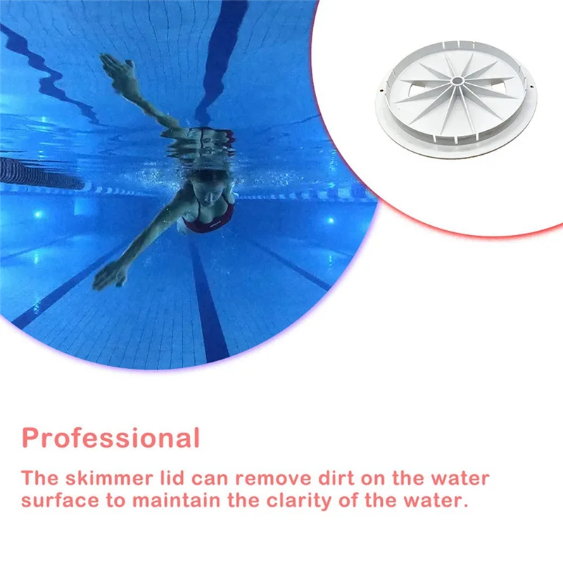 AAA87 Skimmer Cover Lid 10 Inch Round Replacement Filter Covers Filtering Lid Pools Drain Spare Part for Outdoor Indoor