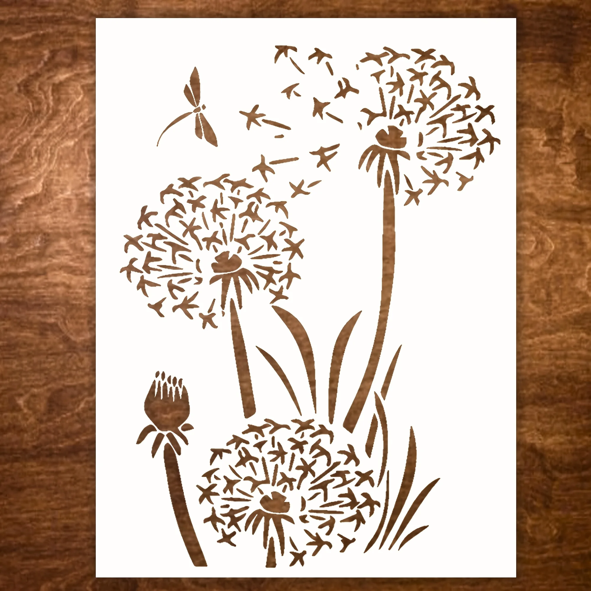A4 29 *21cm dandelion DIY Stencils Wall Painting Scrapbook Coloring Embossing Album Decorative Paper Card Template,wall