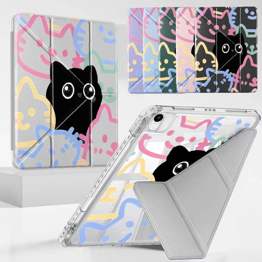 Y-Fold Holder Cover Tablet Case For iPad Mini 6 7 Pro 2025 Pro 11th 10th 9th 8th 7th 12.9inch Air 4 5 M3 M2 1 2 M4 11inch