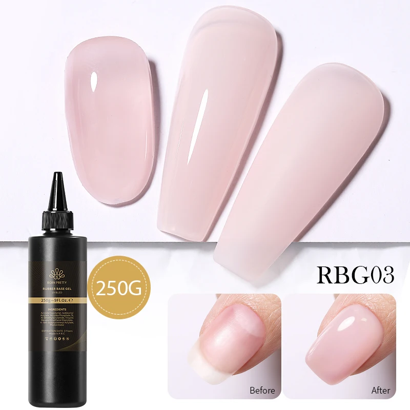 BORN PRETTY 250g Basisgel Super Top Coat Gel Nagellak Matte Top Coat Semi-permanente vernis Losweken UV LED Nagels Manicure