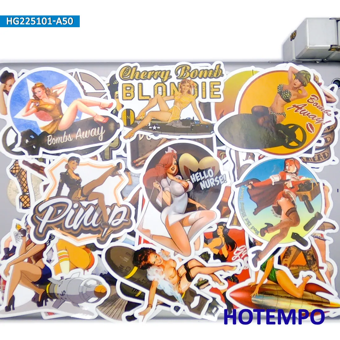 20/30/50 pezzi, Sexy Poster Ragazza Adesivi, Retrò Bellezza Signora, Stile artistico nostalgico, per la decorazione creativa fai-da-te, Divertente pacchetto di adesivi