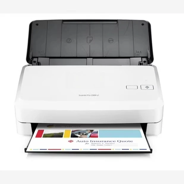 High-Speed 2000S1 Series A4 Document Scanner with USB Interface CCD Technology Flatbed Design-in Stock