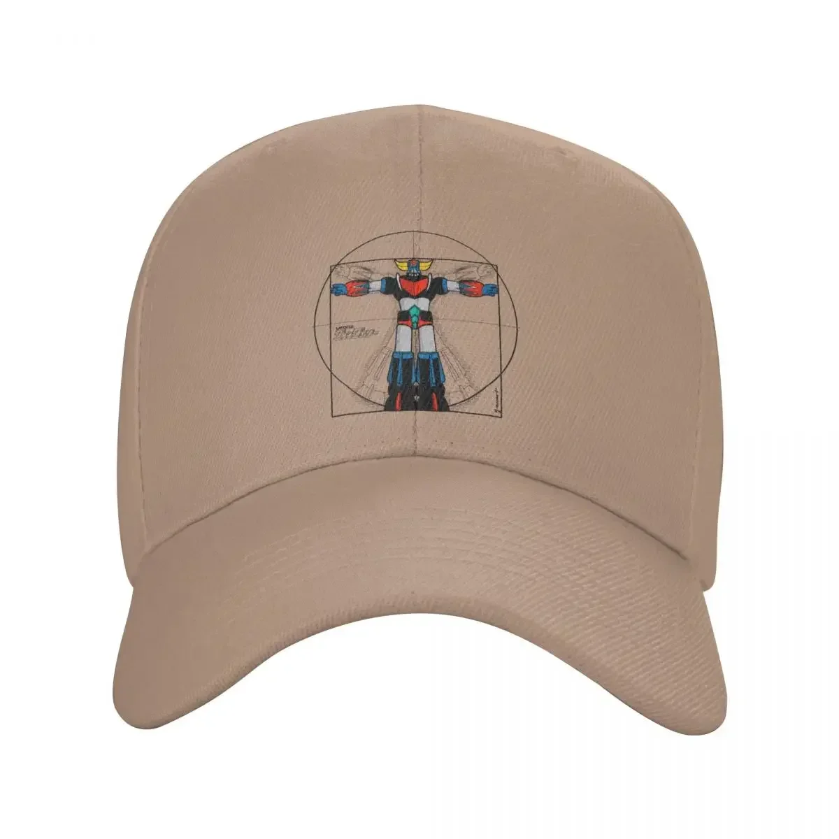 UFO Robot Grendizer Vitruvian Man Baseball Cap Goldrake Anime Adjustable Dad Hat for Men Women Sun Protection Snapback Hats