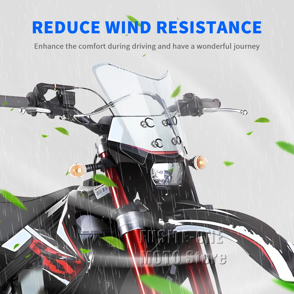 

For GASGAS EC 300 specs - 2009 2010-2018 motorcycle adventure windshield extension style Windscreen Wind Deflector Screen
