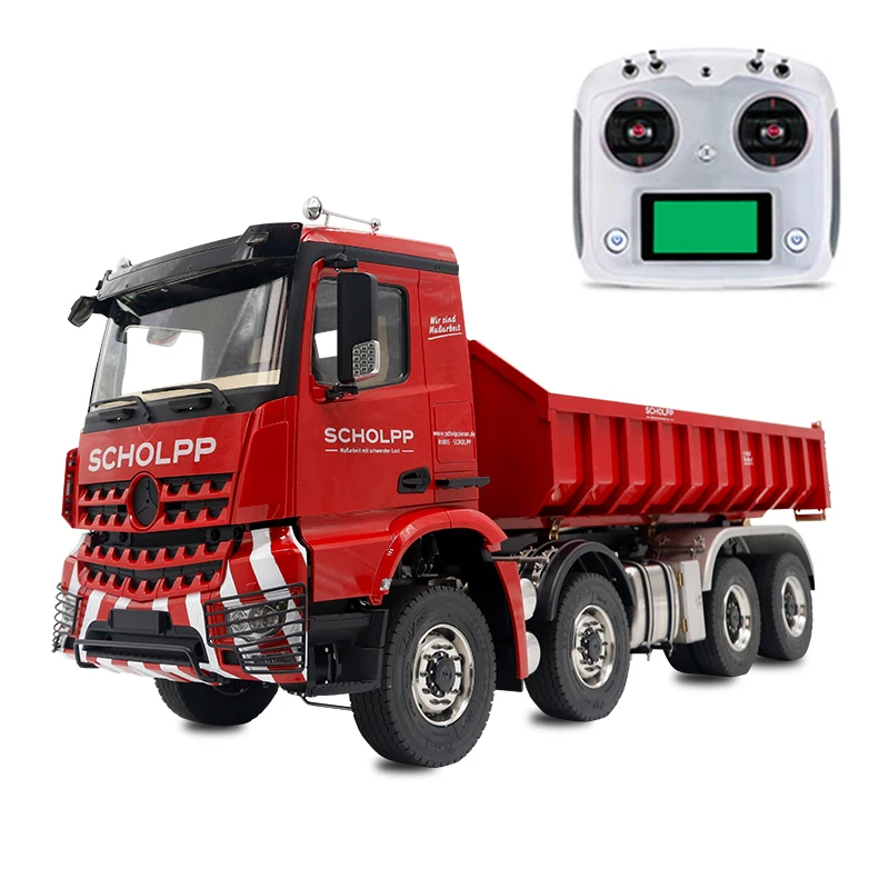 RC 8x8 Модель самосвала 1/14 Инженерная машина с дистанционным управлением RTR Роликовый грузовик со звуковой и световой группой Модель игрушки